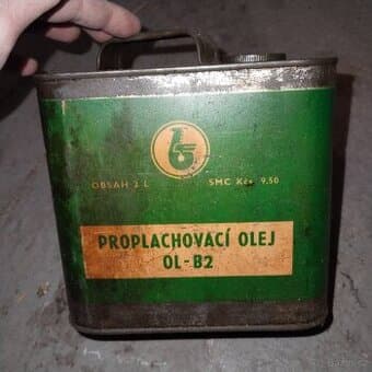 2x plechovka od oleje