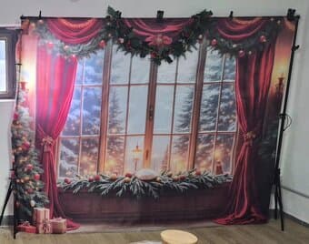 Vánoční fotopozadí