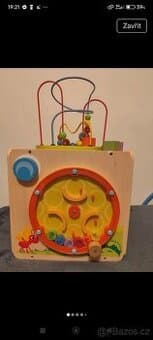 Dřevěná motorická kostka