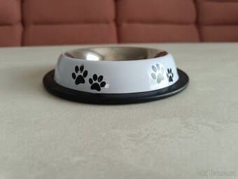 Miska - kovová - psí tlapky