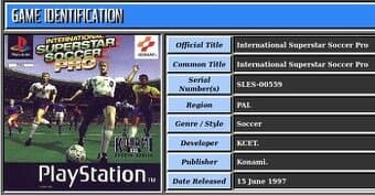 INTERNATIONAL SUPERSTAR SOCCER PRO - Sony Playstation