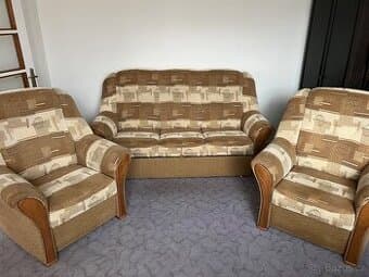 Sedaci souprava-gauc a 2 kresla