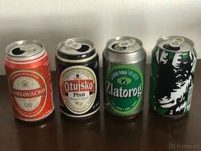 Pivní plechovky a lahve
