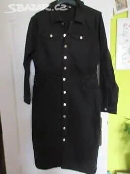 Černé riflové šaty vel. XL., zn. ORSAY.