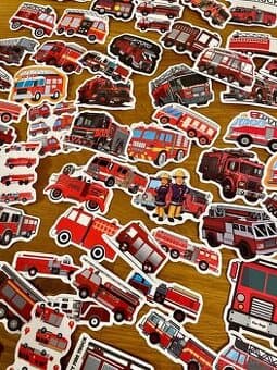 Sada samolepek hasiči 50 ks