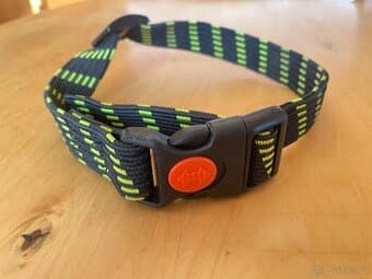 Dog Trace, Obojek guma, černo-zelený , 23 šířka, NOVÝ