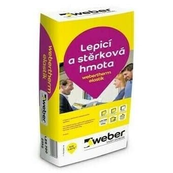 Hmota lepicí a sterková, webertherm elastik 25 kg