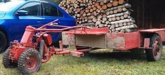 Malotraktor s vozíkem