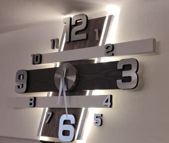 prodám podsvětlené LED hodiny 12V