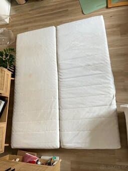 2x IKEA matrace 80x200 ( 160x200) ASVANG tvrdé, 2ks