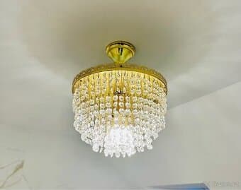 Křišťálový lustr, délka 50 cm