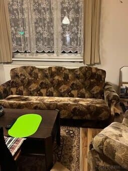 sedací souprava, gauč, taburet, stolek