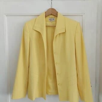 Dámské žluté módní extravagantní sako Cartoon Fashion