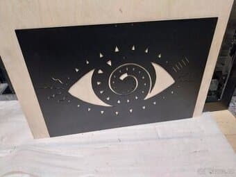 Plechový obraz na stěnu - černé oko