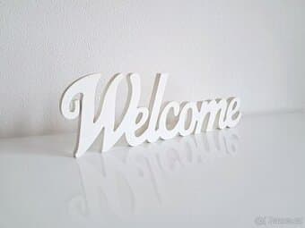 Dekorativní nápis na zeď Welcome