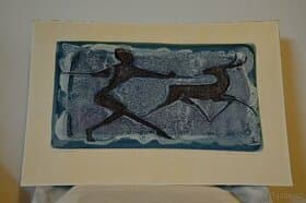 Obraz – lovec / lovkyně jelena či soba