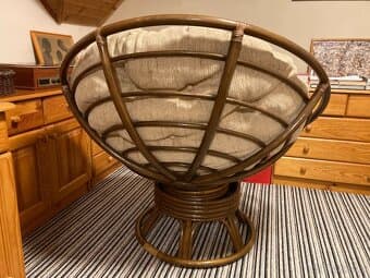 Ratanové křeslo - papasan