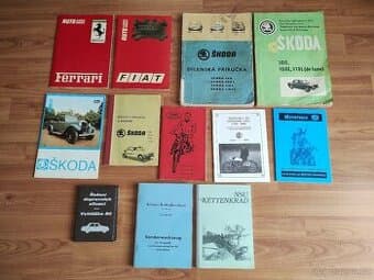 Brožury na jawa ČZ Dněpr M72, MB 750 a ŠKODA atd