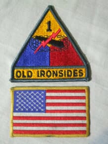 Nášivky: vlajka USA, 1mechanizovaná divize usa