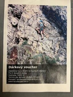 Dárkový voucher na lezení na Suchých skalách