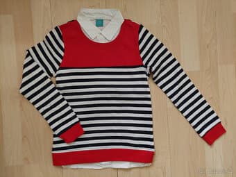 Tričko s košilí vel. 134 NOVÉ