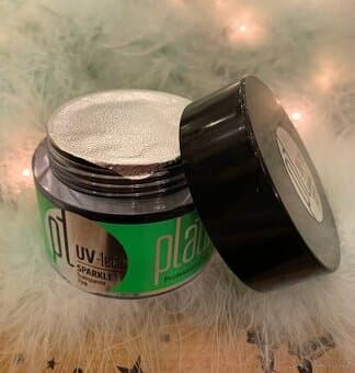 UV-LED Modelážní gel PLATINUM SPARKLE Transparent Pink 50g