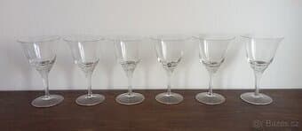 Designové retro skleničky na sekt, nebo Martini