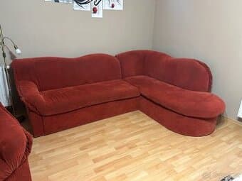 Rohová sedací souprava s křeslem