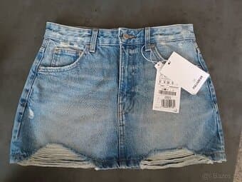 Riflová sukně Pull & Bear