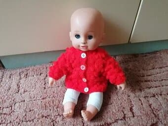 Mrkací mluvící panenka - miminko cca 30 cm