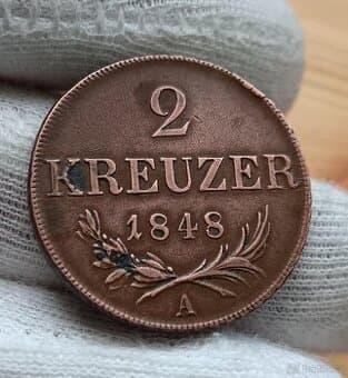 Krásný Méďák RU 2 Kreuzer 1848 A - Revoluce
