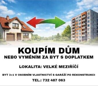 Hledám RD ve Velkém Meziříčí