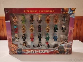 Velká sada 24 figurek Ninja – kompatibilní s LEGO