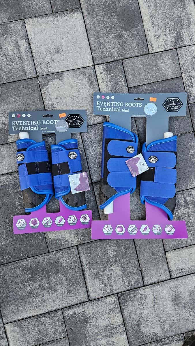 Set chráničů královsky modrých 2